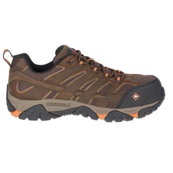 Merrell Moab Vertex Vent CT Safety Work Shoes Mens 9 EH Comp Toe Slip Resistant - Picture 13 of 14